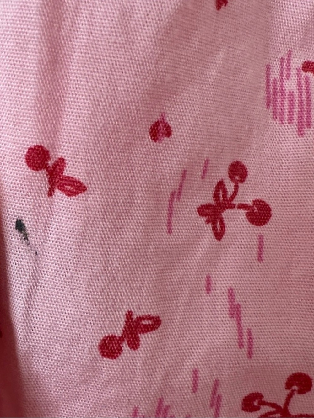 Free People 100% Cotton Gabby Pink & Red Cherry Mini Dress - Picture 6 of 9